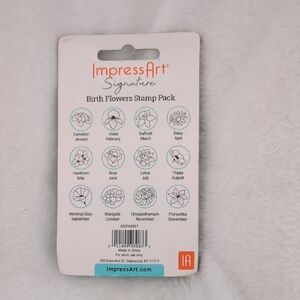 ImpressArt Birth Flowers Stamp Pack